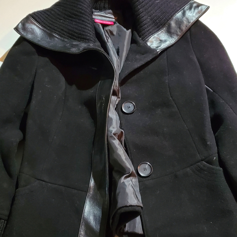 Mackage Wool Genuine Leather Jacket Size S